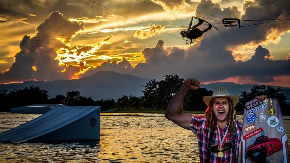 Weltmeister Wakeboarden Daniel Fetz